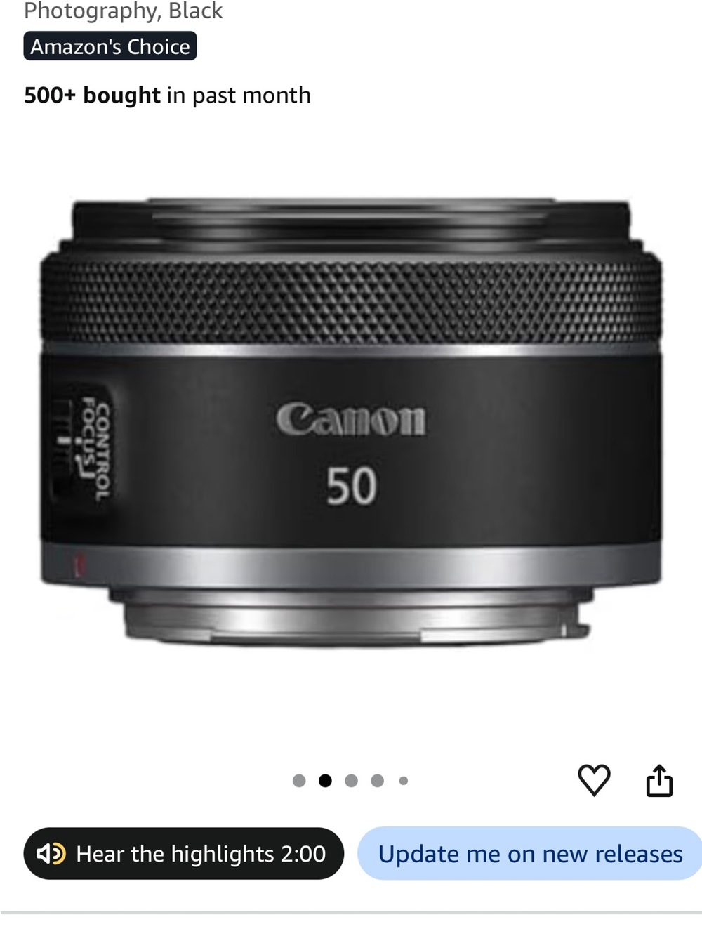 Canon EOS R50 Photography Bundle – Excellent Condition - Picture 3 of 5